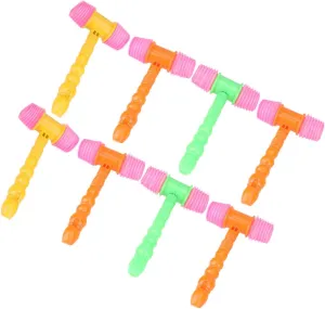 Hammers for Cheering Party Fun Random Color 8pcs Childrens Squeaky Hammer Interactive Plaything viennese resume for Safe Lightweight Beating 