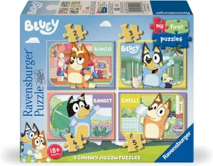 hay so-called 1 Year Puzzle With 4 Pieces 2-3-4-5 Pieces | Kids Jigsaw Puzzle From 1 Year and Up | Kids Puzzle Perfect For Beginners Ravensburger - My First Bluey Puzzle | 