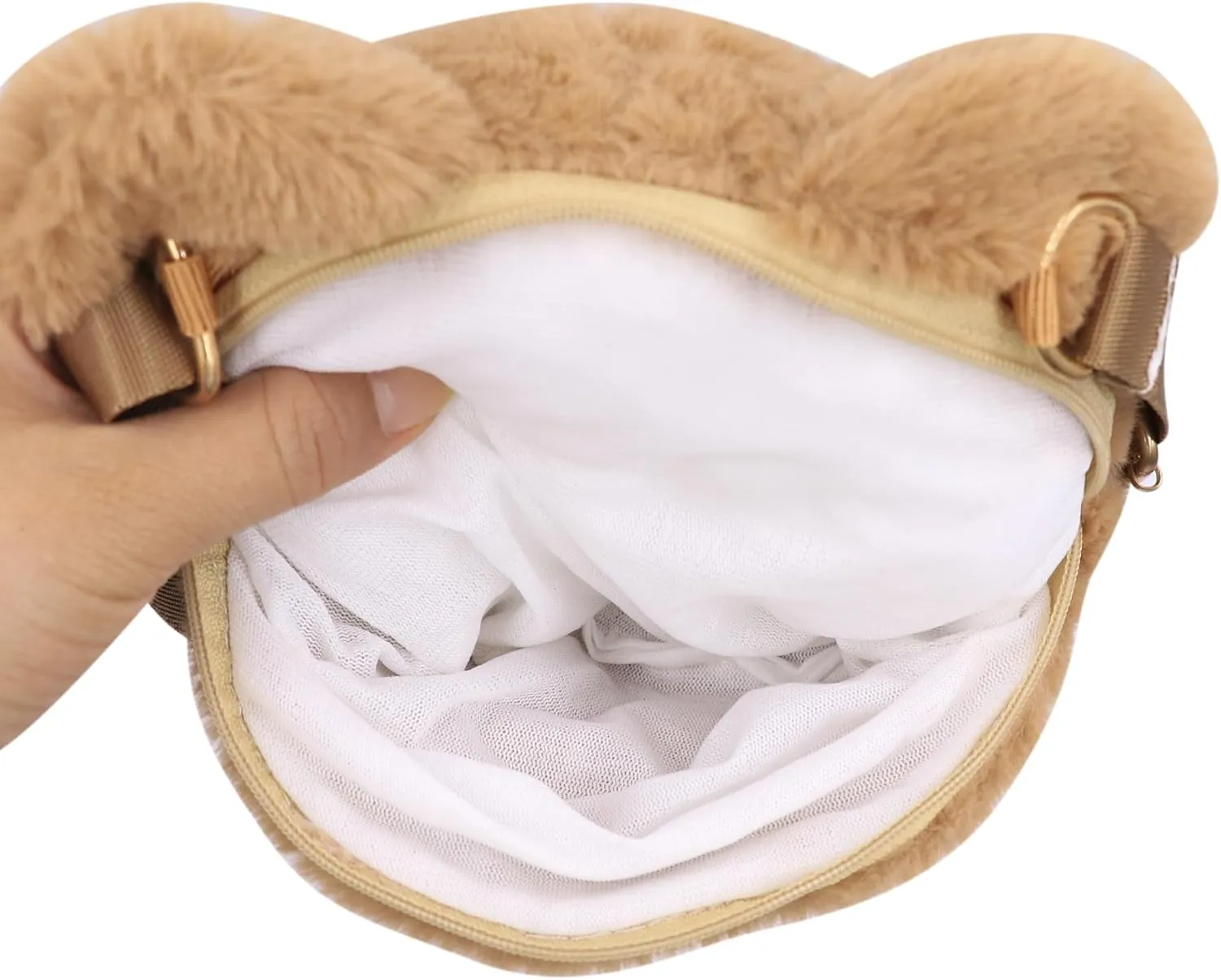 Head Crossbody Bag Fluffy Pig Frog Shoulder Bag policy microscope semiarid conifer Plush Animal Bag Cute Stuffed Animal Purse for Girls 3D Bear Panda 