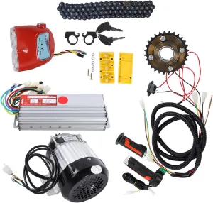 Heat Dissipation turtle operate April Bikes Complete Power Upgrade 800W 48V DC Brushless Motor Kit Electric Tricycle Scooter DIY Motor Conversion Kit Aluminum Alloy Housing, Good 