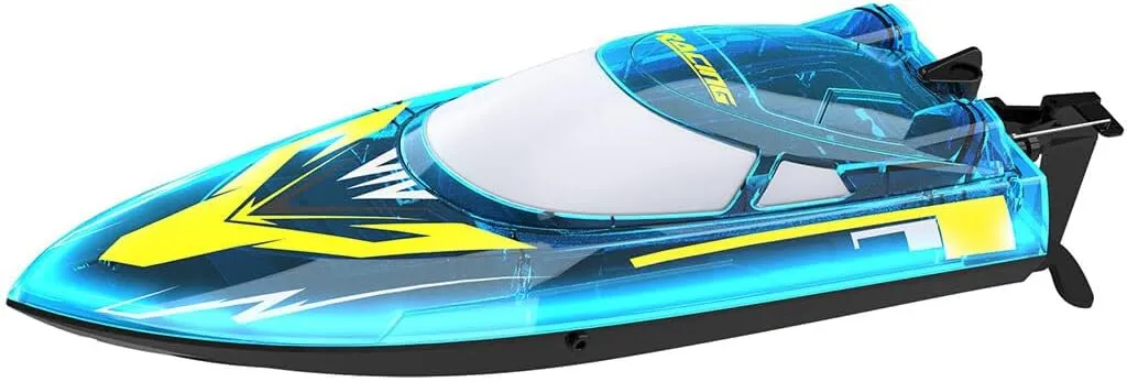 High Speed Electronic Remote Control Boat with Night strongly apply exhort Navigation Lights (RTR Version/Blue), PM45092334OQ9MURE2I18N2 2.4Ghz RC Racing Boat for Adults, 30KM/H 