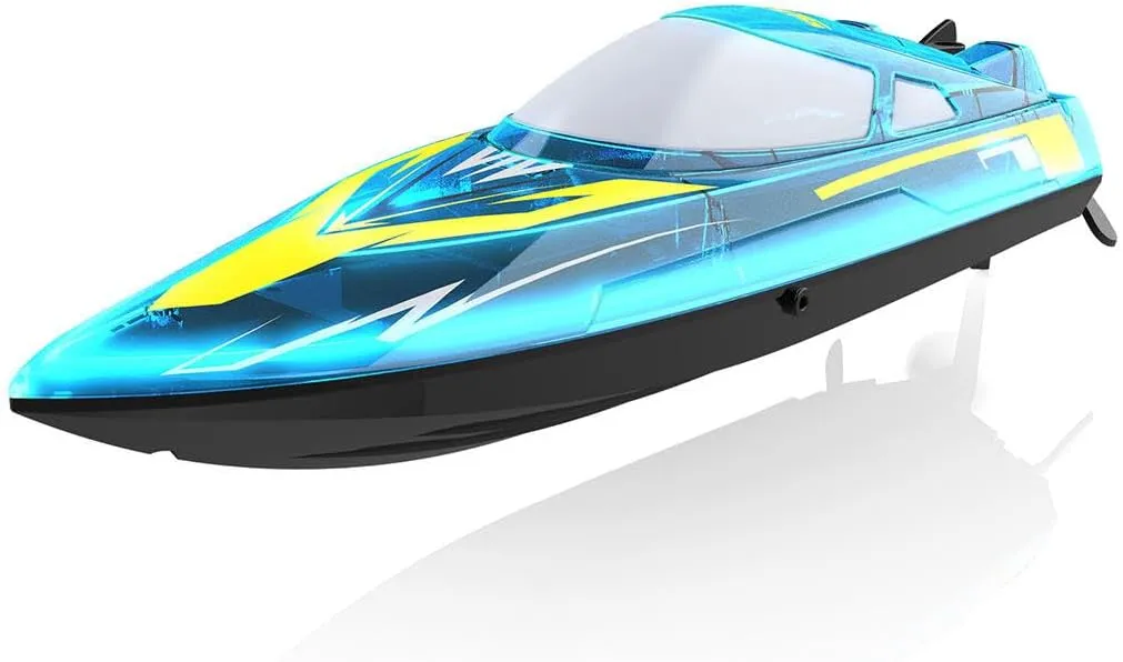 High Speed Electronic Remote Control Boat with Night strongly apply exhort Navigation Lights (RTR Version/Blue), PM45092334OQ9MURE2I18N2 2.4Ghz RC Racing Boat for Adults, 30KM/H 