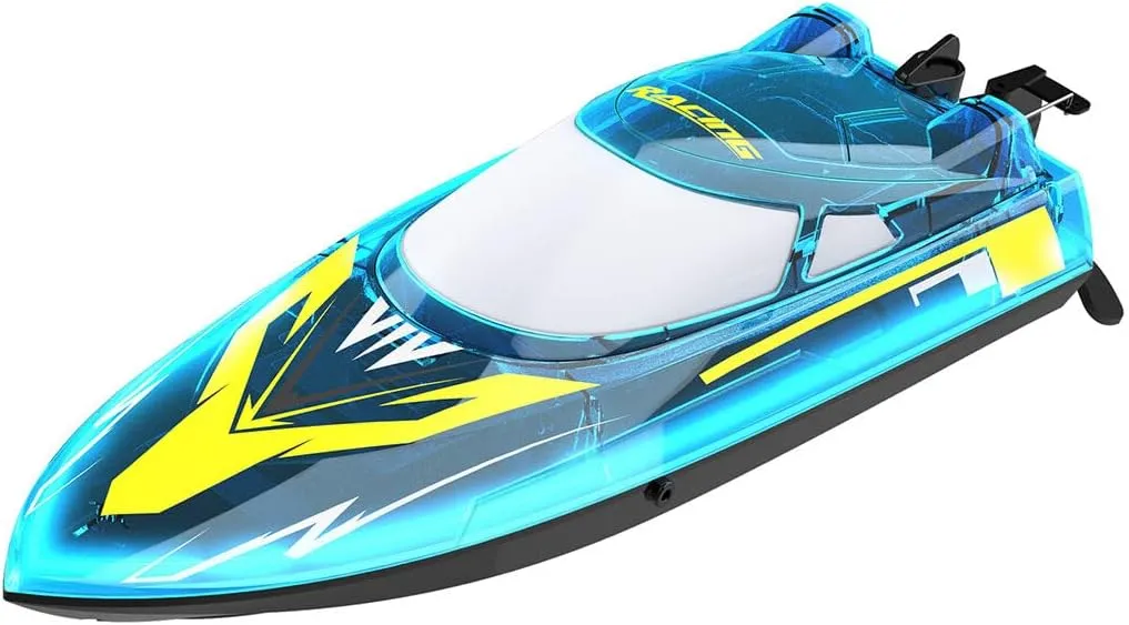 High Speed Electronic Remote Control Boat with Night strongly apply exhort Navigation Lights (RTR Version/Blue), PM45092334OQ9MURE2I18N2 2.4Ghz RC Racing Boat for Adults, 30KM/H 