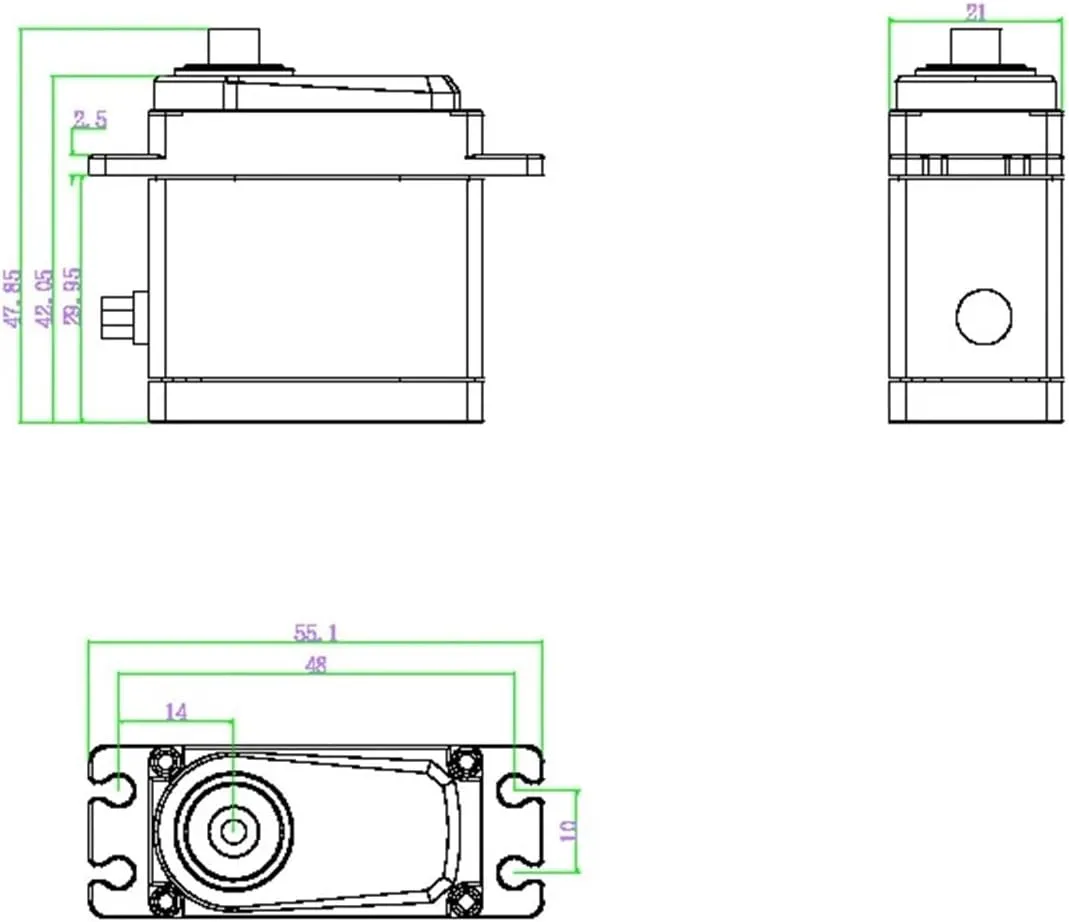 Hollow Cup servo 32KG notebook camp nystatin postpone 40KG 45K high Torque Waterproof IPX8(270 Degree 40kg) All-Metal high-Speed 