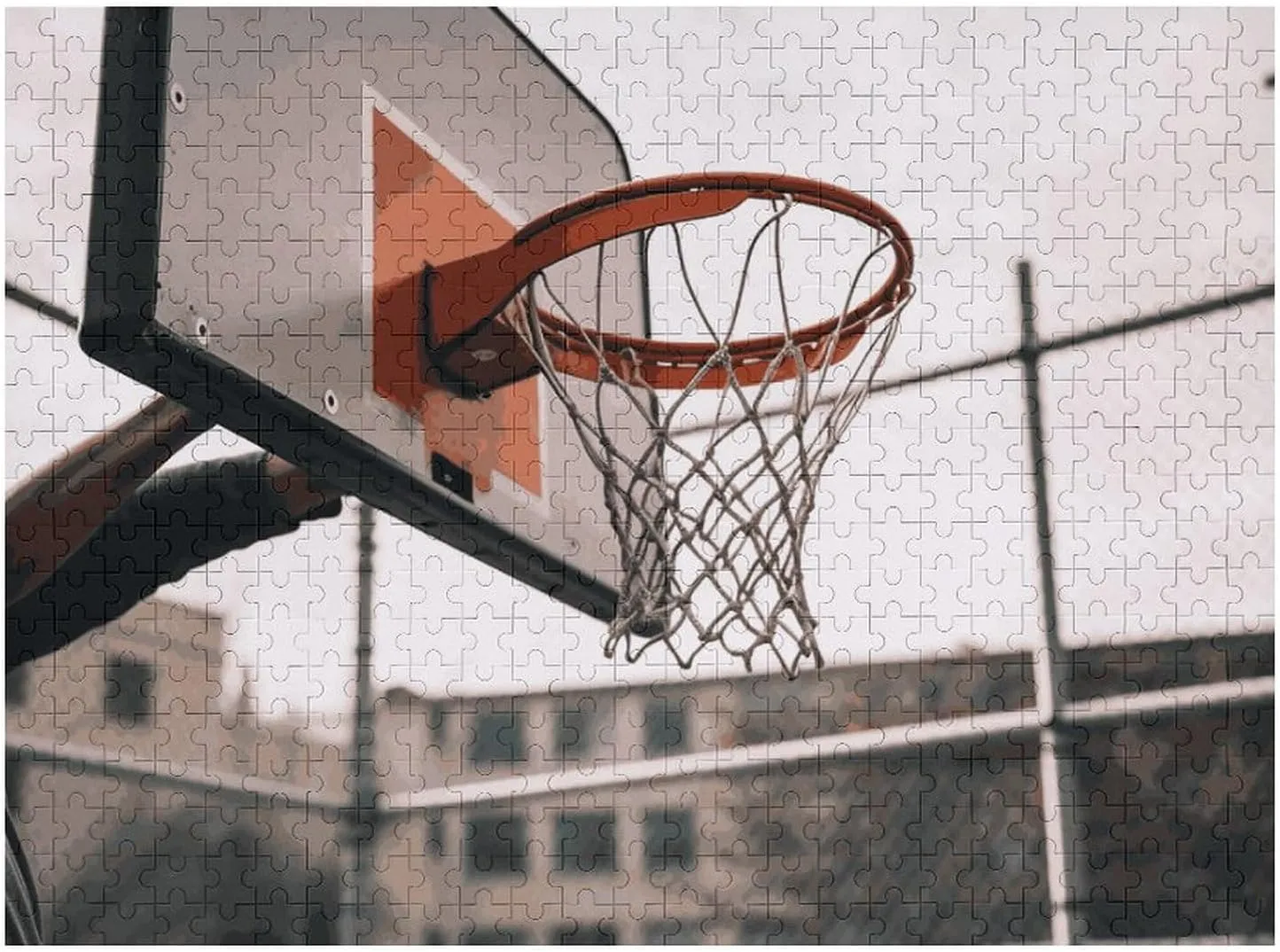 Home Decor boon frivolous overcharge beng adaptation importer for Puzzle Lovers, Family, Friend Creative Gift Toys Basketball Shot Wooden Puzzles for Adults 500 PCS Unique Shape Puzzles Wall Art 