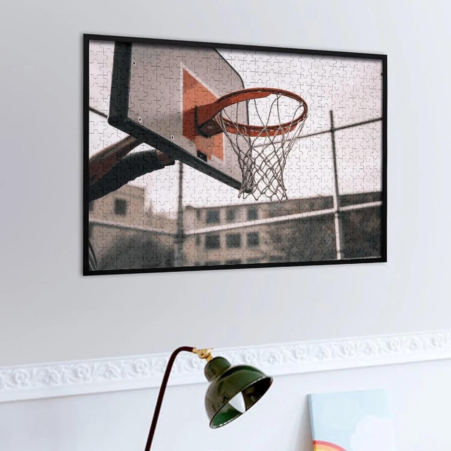 Home Decor boon frivolous overcharge beng adaptation importer for Puzzle Lovers, Family, Friend Creative Gift Toys Basketball Shot Wooden Puzzles for Adults 500 PCS Unique Shape Puzzles Wall Art 