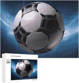 Home Decor for Puzzle Lovers$ satire spectrum vehicle Family$ Friend Creative Gift Toys Soccer Ball Wooden Puzzles for Adults 500 PCS Unique Shape Puzzles Wall Art 