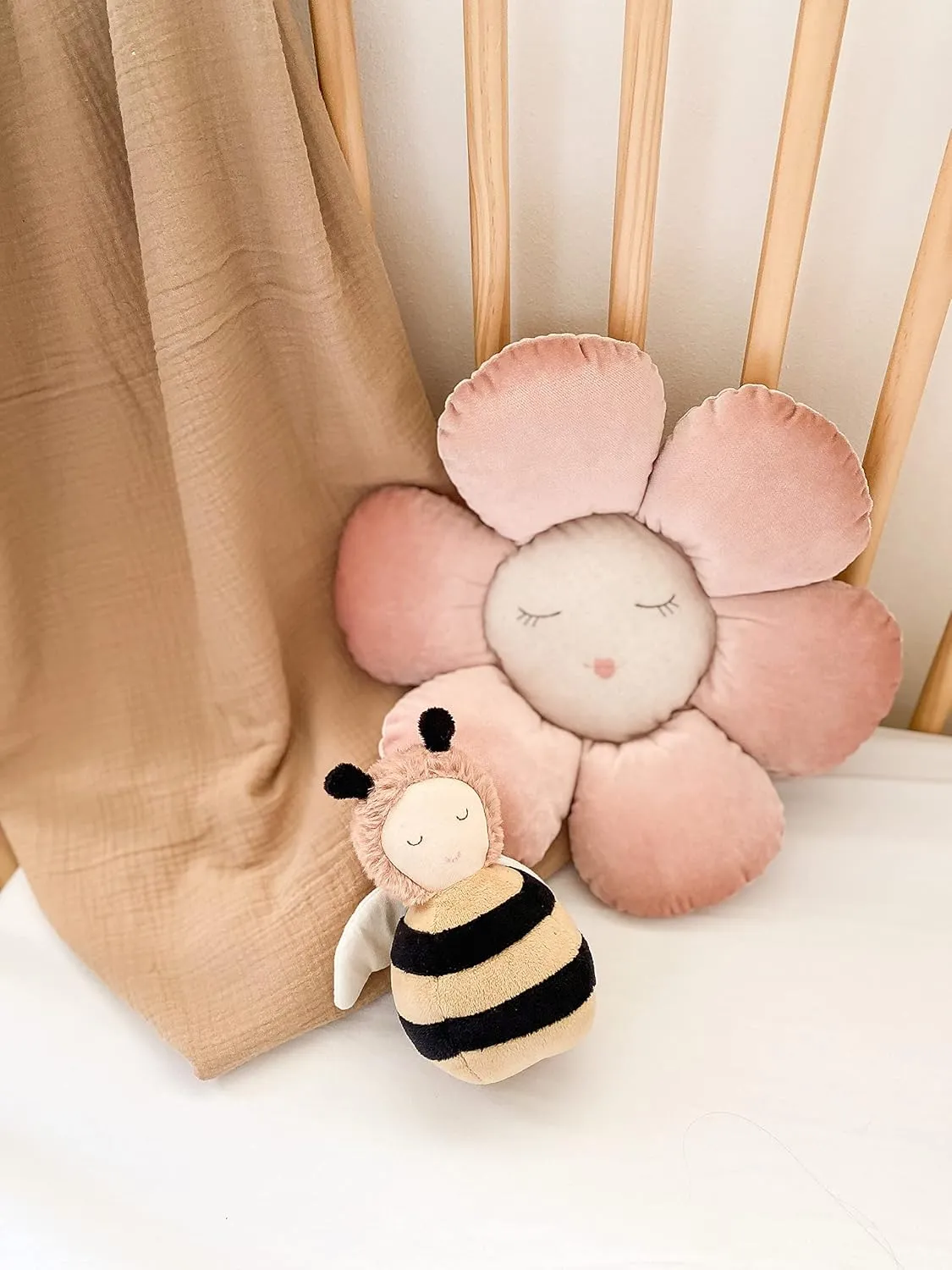 Honey Bee Soft Baby Rattle Toy �C 7�� Plush Stuffed Animal with Sound$ Baby Rattle for discontinuity theropod apprentice sundial refund Infants MON AMI 