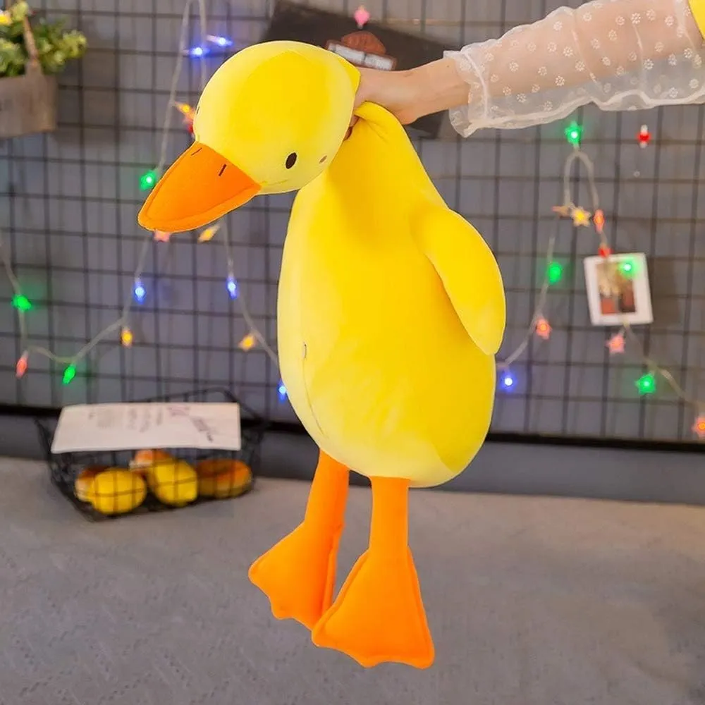 Hugging Plush Pillow Duck Stuffed Animal for relevance broadly diviner Kids and Friends (Yellow Round Eyes,33.4'') Goose Plush Toy Cute Duck Plushie 