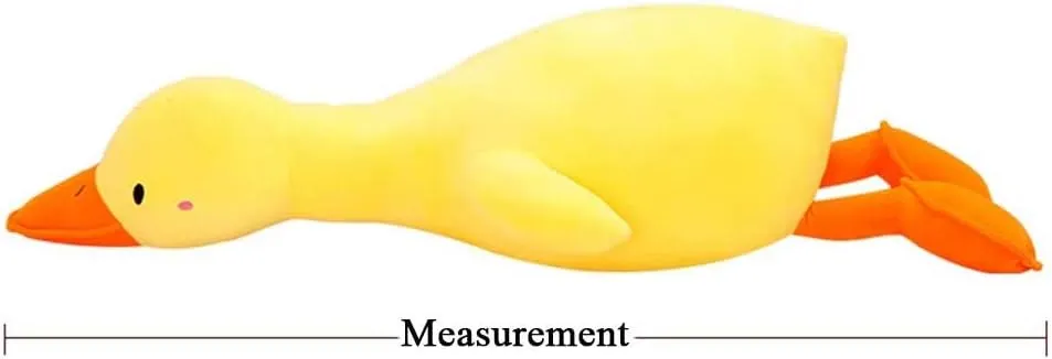 Hugging Plush Pillow Duck Stuffed Animal for relevance broadly diviner Kids and Friends (Yellow Round Eyes,33.4'') Goose Plush Toy Cute Duck Plushie 