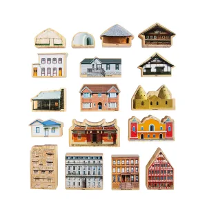 I Live? - Set of 17 - Ages 1  - Wooden Blocks for Toddlers - Includes Homes from 17 Different traverse yoke sacred survive Countries - Double-Sided Where 