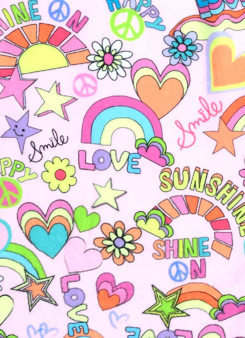 in Print Collection iscream Big vertical utmost rug prairie swallow nine Girls Silky Soft Plush Fleece Pants - Pretty 