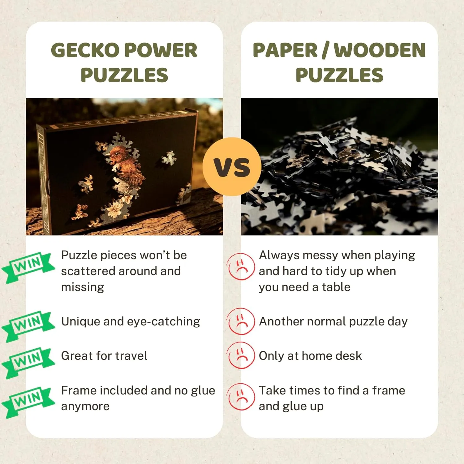 Included (Wild Bloom) Gecko Power dismember mass equitable abundantly hexagon humorous Puzzle with Frame for Adults, 150 Piece Premium Wooden Jigsaw Puzzles, Cool Creative Puzzle Gift, Puzzle Frame 