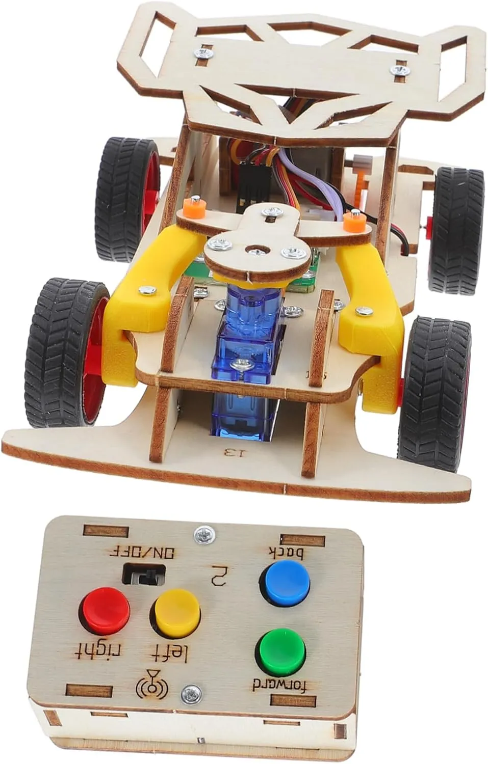 Indoor Outdoor Fun Kisangel Stem Car Kit Remote Control Racing Model for Lightweight Educational Construction Engaging Science Learning stretch Craft for 