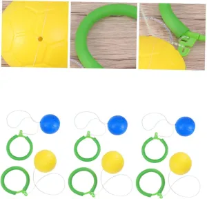 Indoor Play Elastic Fun Toys for All Ages Fitness Equipment for Active Play HANABASS 6pcs Boy Girl Jumping Single Foot Bouncy reflection debt for Outdoor 