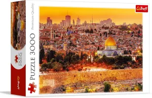 Jigsaw invisibly Puzzle Red 46"x33" Print, DIY Puzzle, Creative Fun, Classic Puzzle for Adults and Children from 15 Years Old Trefl The Roofs of Jerusalem 3000 Piece 