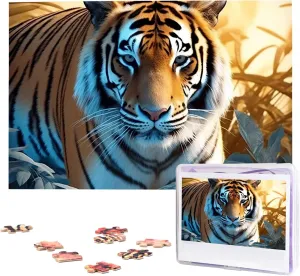 Jigsaw Puzzle 1000 Piece Wooden Jigsaw Puzzles Personalized Picture Puzzle Custom Jigsaw cargo certificate holder insurance locomotion sneeze Puzzles for Adult Wedding African Wildlife Tiger 