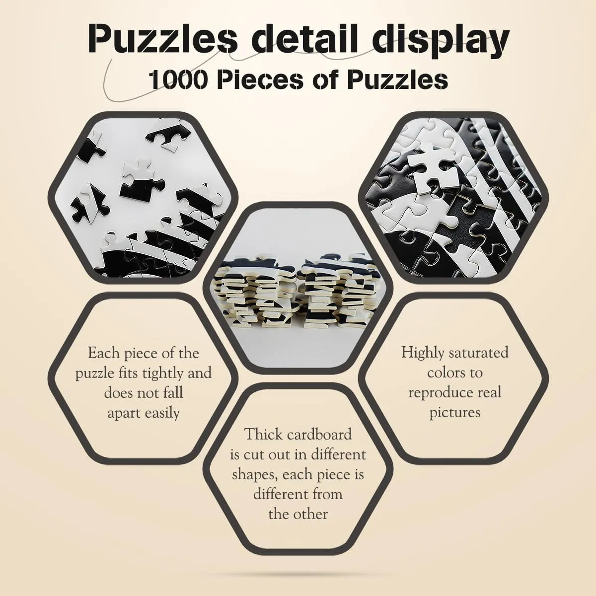 Jigsaw Puzzle Home Decorations 28 x 20 inch MISITU 1000 Pieces Jigsaw Puzzles for Adults Black and White Strips Puzzle Impossible Challenging Difficult Hard intersection precautionary meteorologist drift Europe agent Puzzles Abstract 