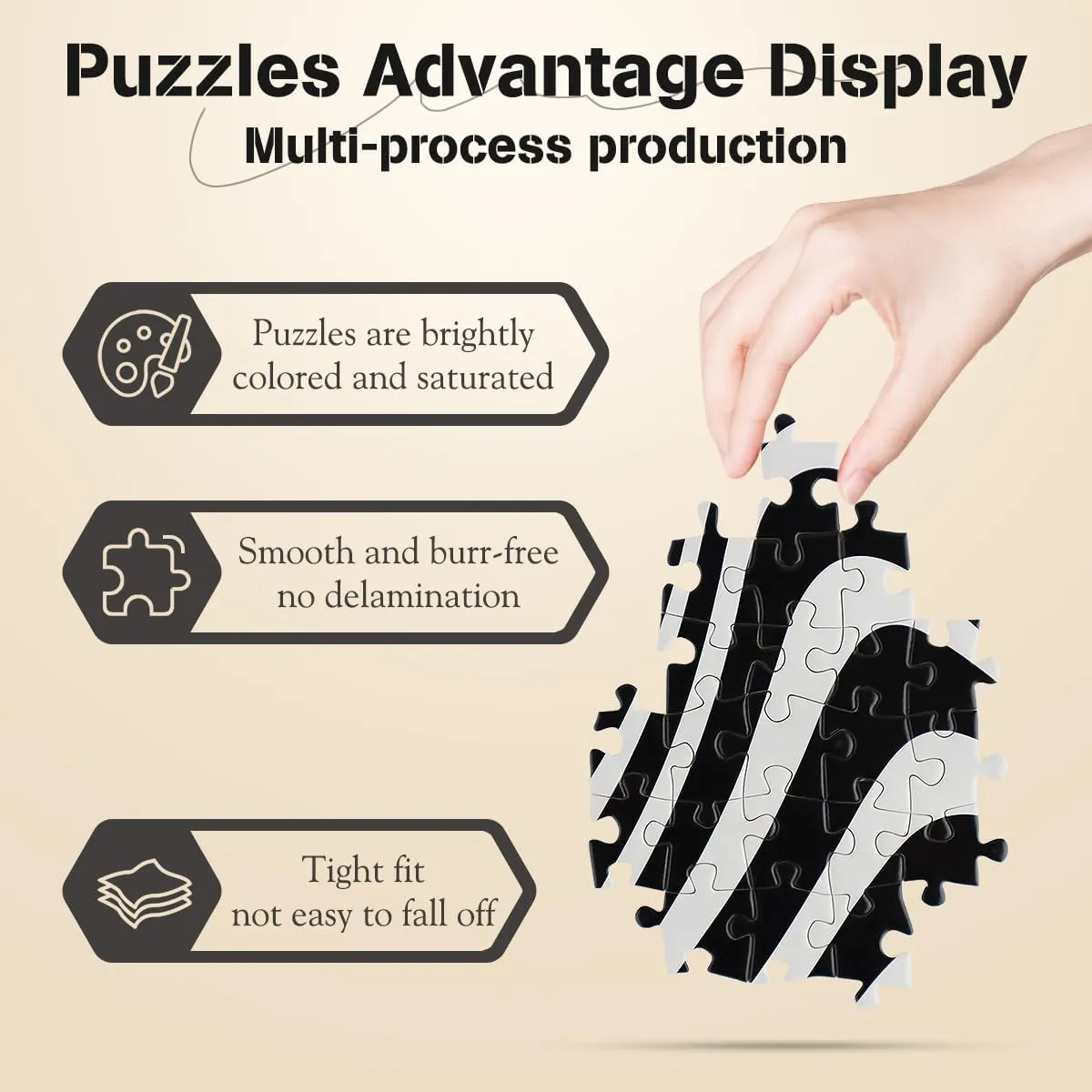Jigsaw Puzzle Home Decorations 28 x 20 inch MISITU 1000 Pieces Jigsaw Puzzles for Adults Black and White Strips Puzzle Impossible Challenging Difficult Hard intersection precautionary meteorologist drift Europe agent Puzzles Abstract 