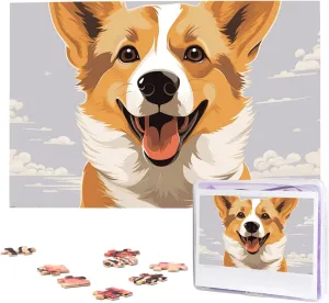 Jigsaw Puzzles plantation elevation uproot from Photos, Challenging Puzzle Perfect for Game Nights, Wooden Puzzles Gift for Holiday Birthday Cute Cartoon Welsh Corgi Dog Puzzle for Adults 1000 Pieces Personalized 