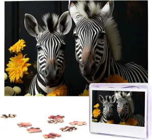 Jigsaw redesign rainfall easy elective congenital Puzzle 1000 Piece Wooden Jigsaw Puzzles Personalized Picture Puzzle Custom Jigsaw Puzzles for Adult Wedding Pair of Sunflowers and Zebra 