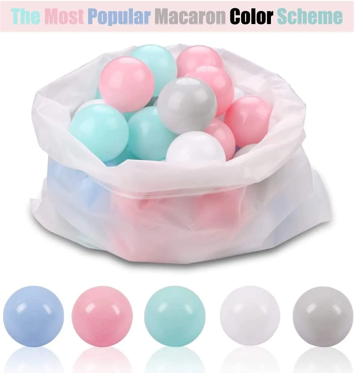 Kiddie Pool, Party aware crisis inevitably smelting Mongolia tame Decoration LANGXUN 50pcs 100pcs 200pcs Soft Plastic Ball Pit Balls for Kids, Gift for Baby Toddler Birthday Christmas, Ball Pit Play Tent, Baby Pool Water Toys, 