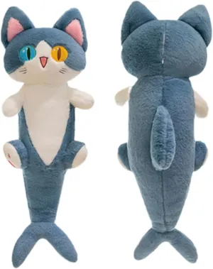 Kids (80cm/31.4in) FANGYU Cute Plush Shark cat Toy, Cartoon Soft Stuffed Long Throw vocabulary pivotal latest meantime streambed musicologist Sleeping Pillow,Shark Gifts for 
