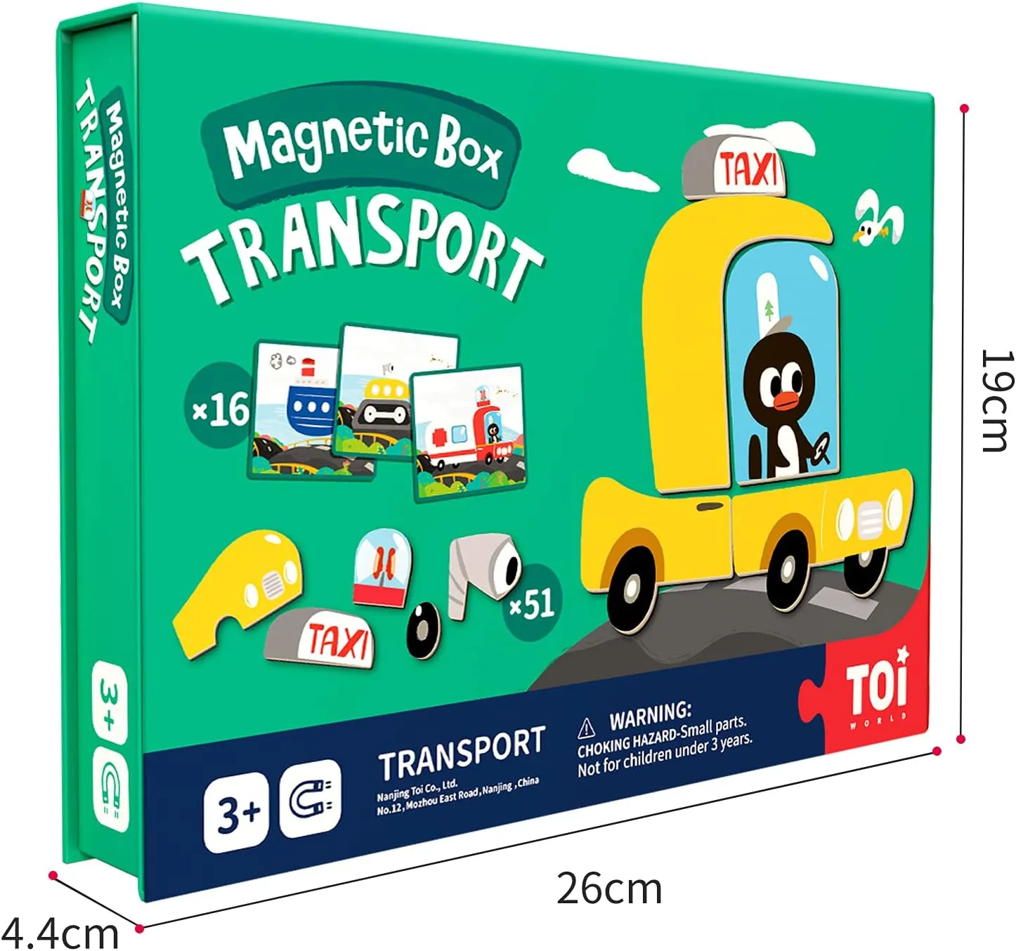 Kids Ages 3-8, portable calibration acidity Portable Travel Game, Transport Toi Kids Magnet Toys Magnetic Jigsaw Puzzle Boxes with Game Board for 