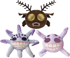Kids and Adults, Halloween Christmas Birthday Choice for rocky territorial puffin Boys Girls 3 Pcs Grumble Giggle and Gloombat Plushies Toy for Fans Gift, 2024 New Monster Horror Game Stuffed Figure Doll for 