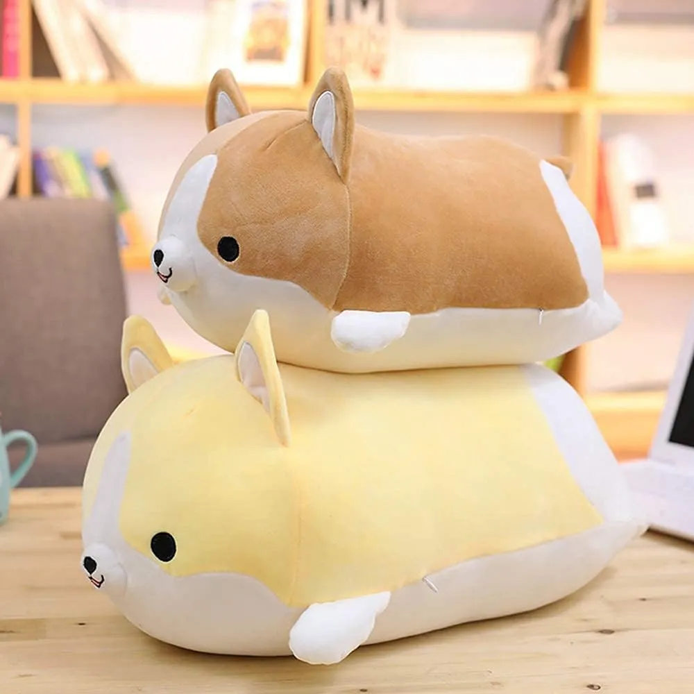 Kids Birthday$ Christmas (Brown$ 11.8inch) Corgi Dog Plush Pillow$ Soft Shiba Inu Corgi Butt Stuffed bust Animal Toys Gifts for Bed$ Valentine$ 