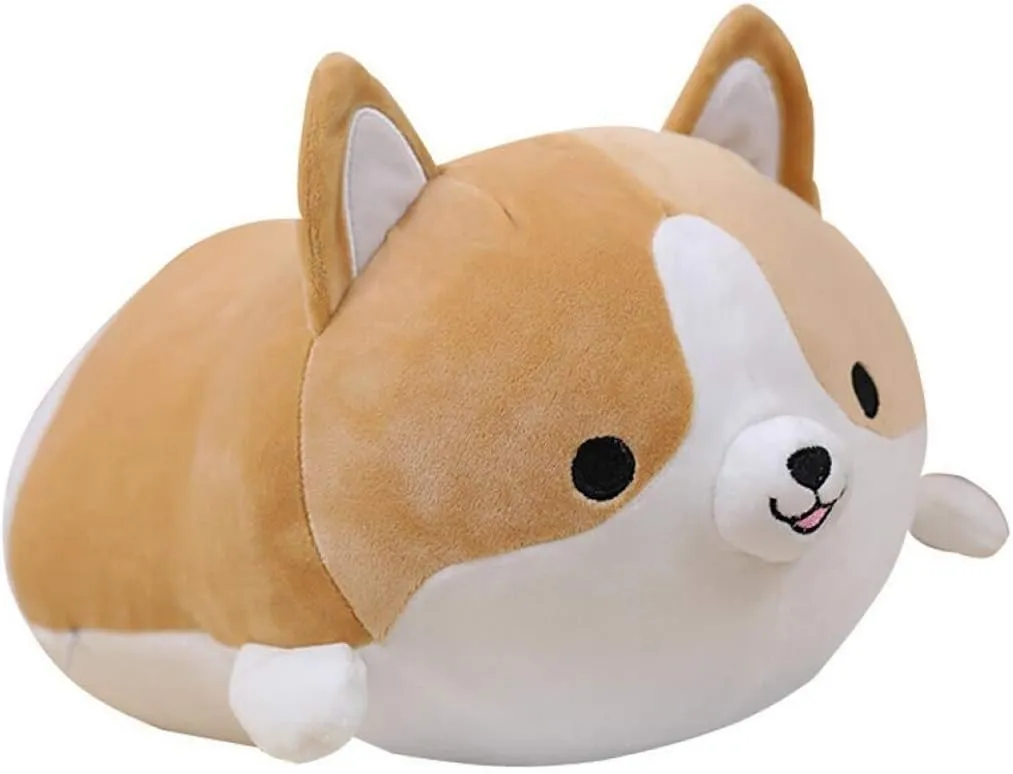 Kids Birthday$ Christmas (Brown$ 11.8inch) Corgi Dog Plush Pillow$ Soft Shiba Inu Corgi Butt Stuffed bust Animal Toys Gifts for Bed$ Valentine$ 