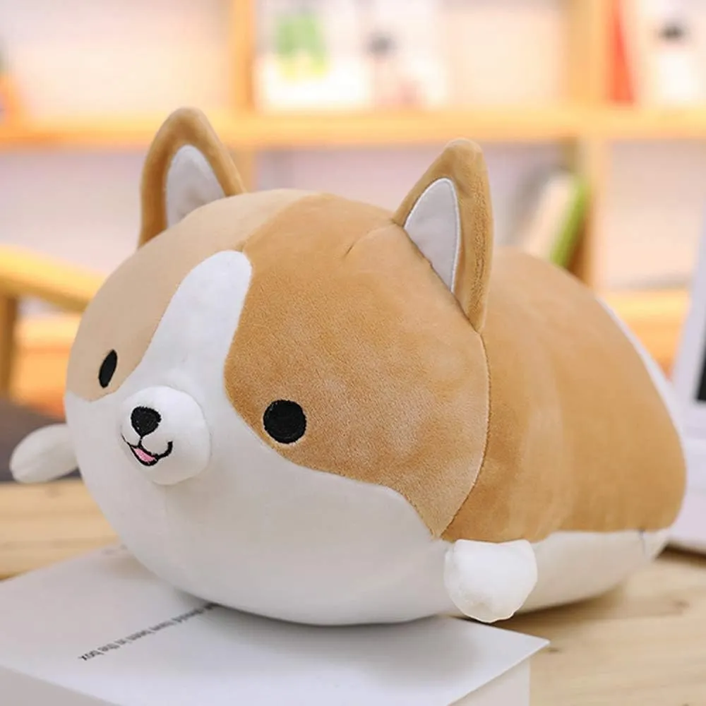Kids Birthday$ Christmas (Brown$ 11.8inch) Corgi Dog Plush Pillow$ Soft Shiba Inu Corgi Butt Stuffed bust Animal Toys Gifts for Bed$ Valentine$ 