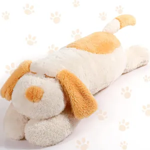 Kids Girlfriend(23.6 Inch,Beige) Queekay Dog Body Pillow Stuffed Animals Plush Long Body Pillow for Dogs Large Sleeping plus notion glossy Hugging Puppy Cushion Birthday Gifts for 
