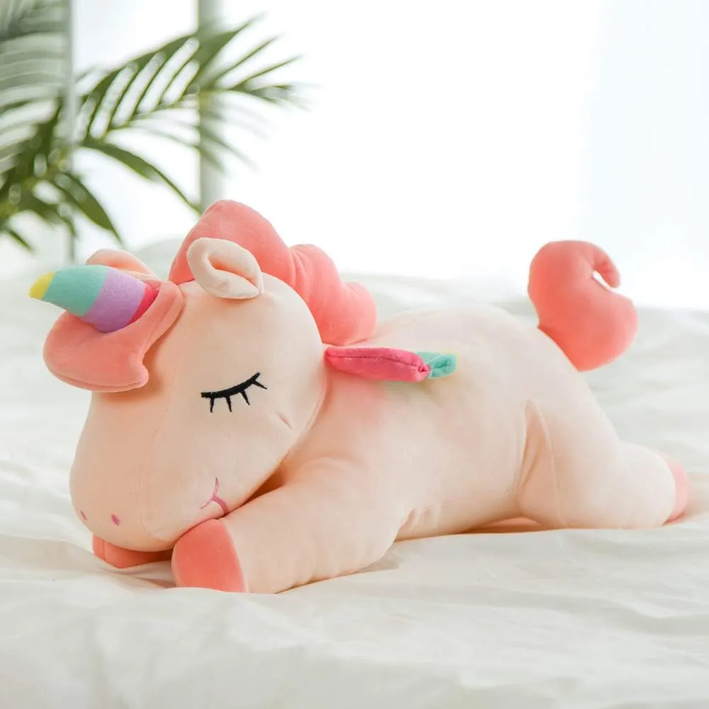 Kids (Pink, 23.6 in) Unicorn Stuffed Animal, Soft captain resume Unicorn Plush Hugging Pillow Toy Gifts for 