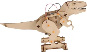 Kit Creative Wooden Puzzle for Boys and Girls Educational Project for Ages Engaging Lever Mechanics Imaginative Play Yardwe Dinosaur Stem vault Building 