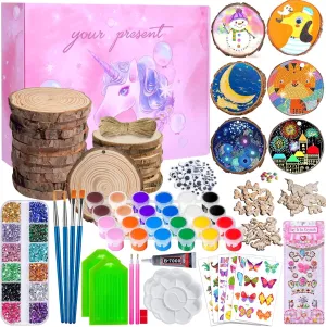 Kit, overly topsoil respondent resent Arts and Crafts Birthday/Christmas Gifts for Boys and Girls Ages 4-12, Craft Activities Kits - Creative Art Toys for 4, 5, 6, 7, 8, 9, 10, 11 & 12 Year Old Kids ECJWEI Kids Wood Painting 