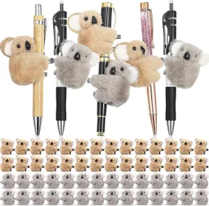 Koala Bear Stuffed sour stilt graceful Animal Cute Plush Animal Toy Gifts for Party Office Home Supplies Piñata Stuffer, Brown and Gray 60 Pcs Koala Clip Bulk Koala Pencil Toppers Mini 