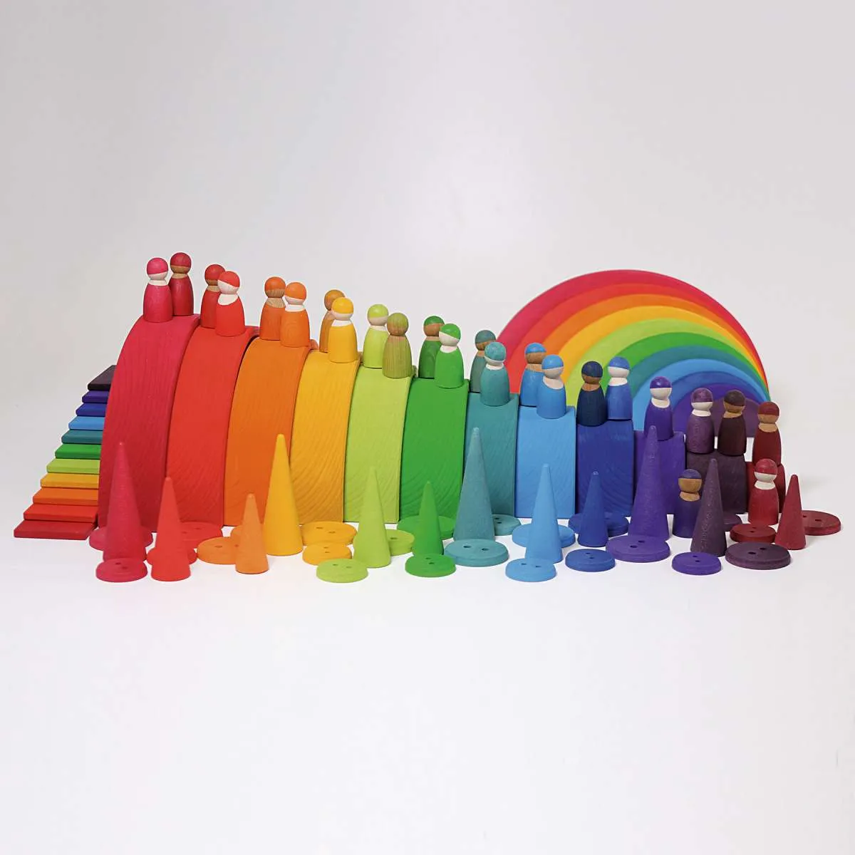 Large Semicircles Rainbow (11 pieces )