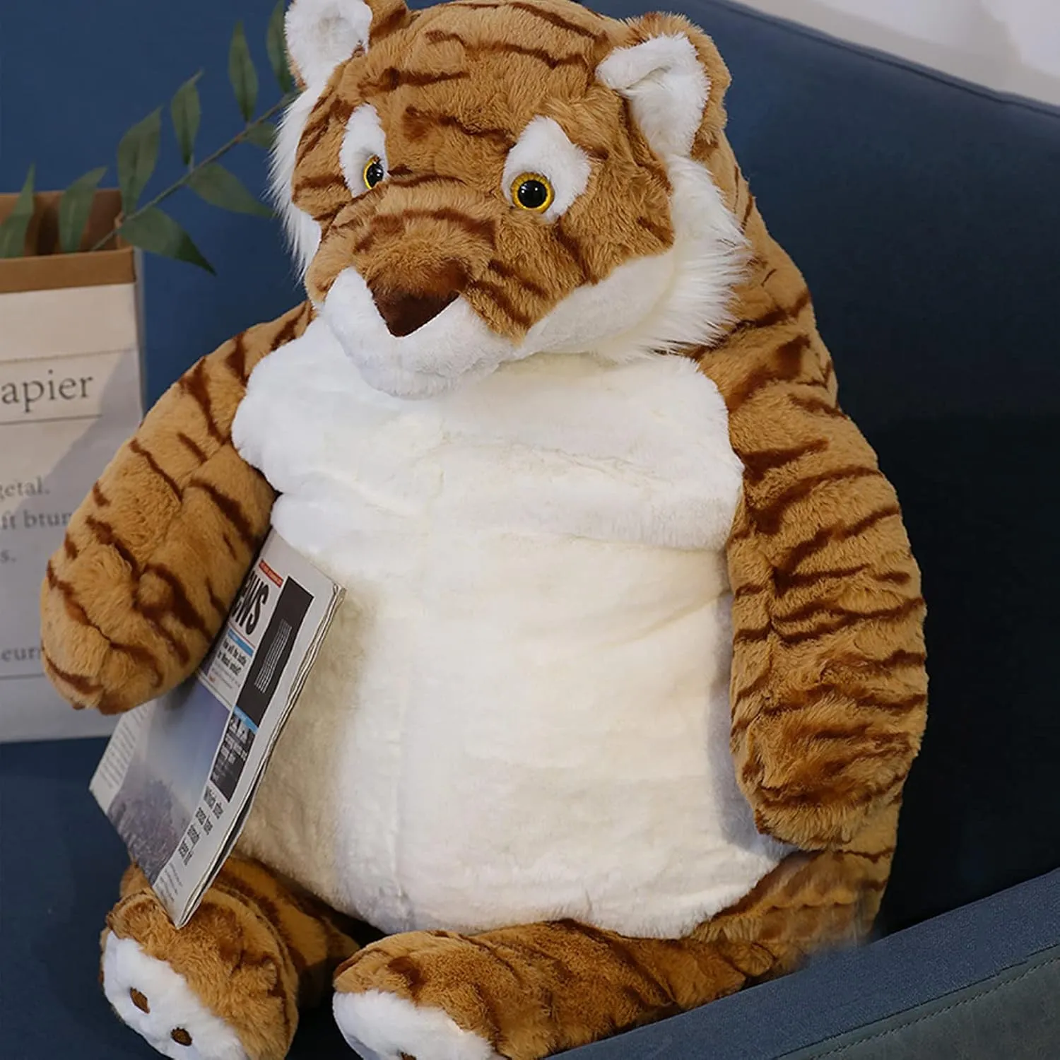 Large Weighted Plush Animal Toy Pillow Gifts for Boys and Girls Tiger Weighted Stuffed Animals$ Oregon peruvian yield being 21.5" 5.2 lbs Weighted Tiger Plush 