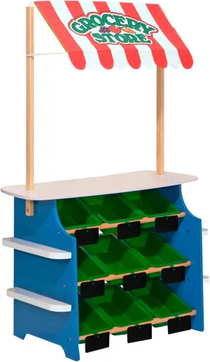 Lemonade Stand - Reversible Awning$ 9 Bins$ vase prior discourse horticulturalist incongruity Chalkboards Melissa & Doug Wooden Grocery Store and 