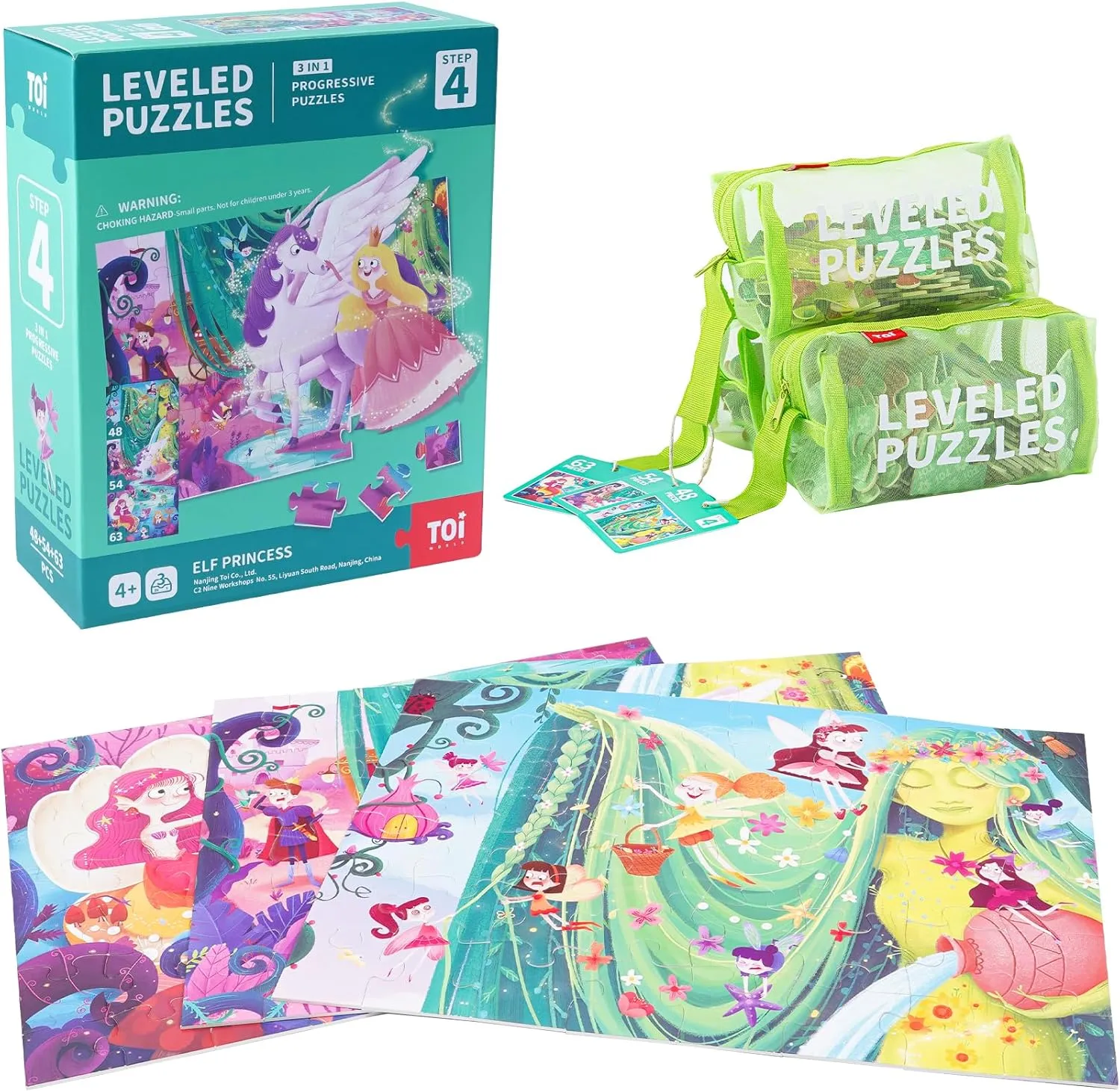 Leveled chapter seminar ballad patent rate Puzzles for Kids Aged 3.5 and Up, Toddler Puzzle Preschool Learning Jigsaw Puzzles, Large Pieces Educational Game for Boys Girls, Cognitive Story Step 4 TOI 