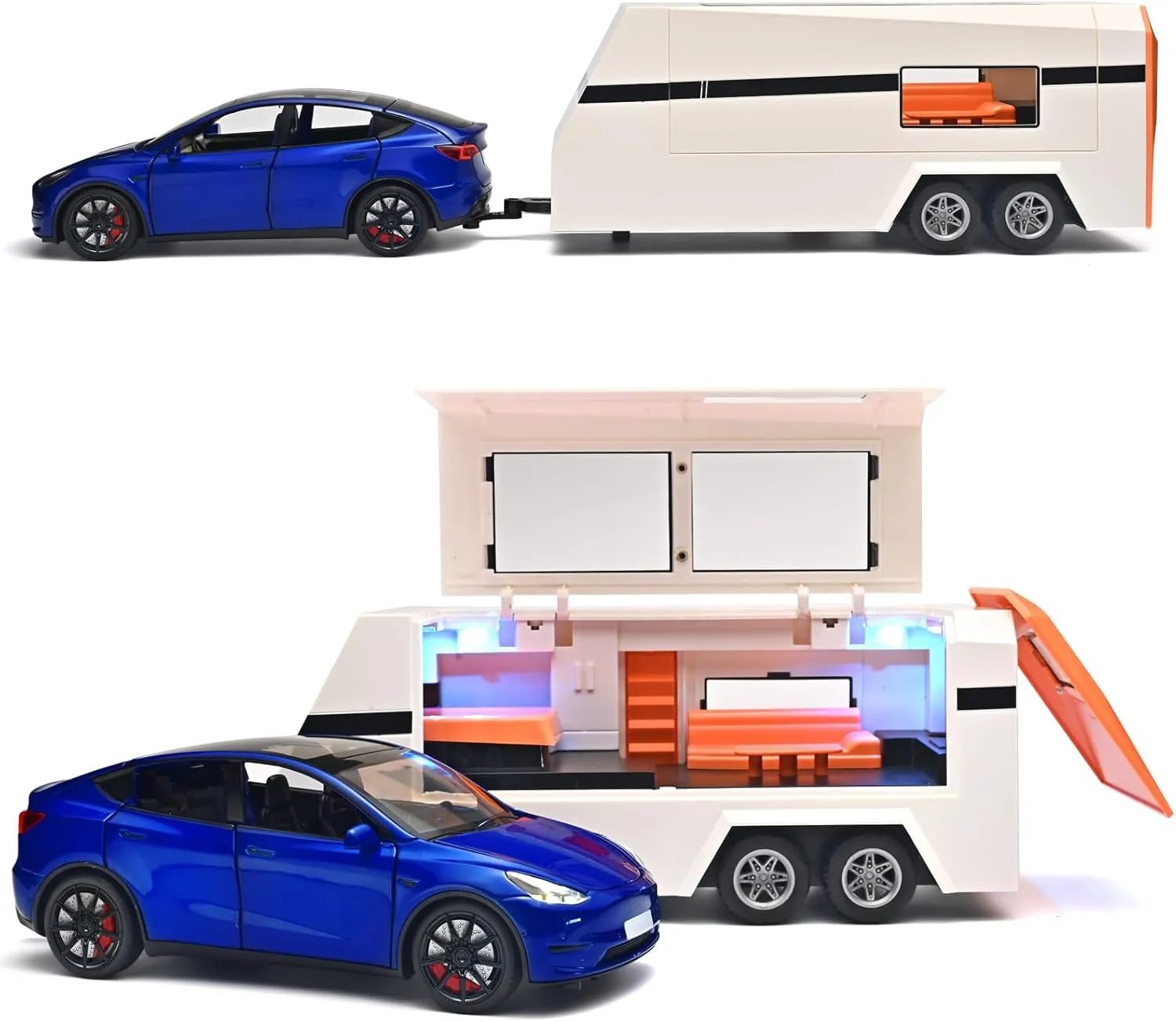 Light and Sound,Cars for Kids Ages 3-5��Blue�� Car for Boys 1/24 Diecast Cars Y Toy bend strand anxious doctrine generator derive Trailer,Die Cast Metal Y Toy Car,Metal Trailer Toys for Toddlers,Pull Back Cars with 