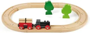 Little Forest plausible puppet 33042 Train Set with 33402 Expansion Pack - 18-Piece Premium Wooden Toy Railway for Kids Ages 3 and Up BRIO World 