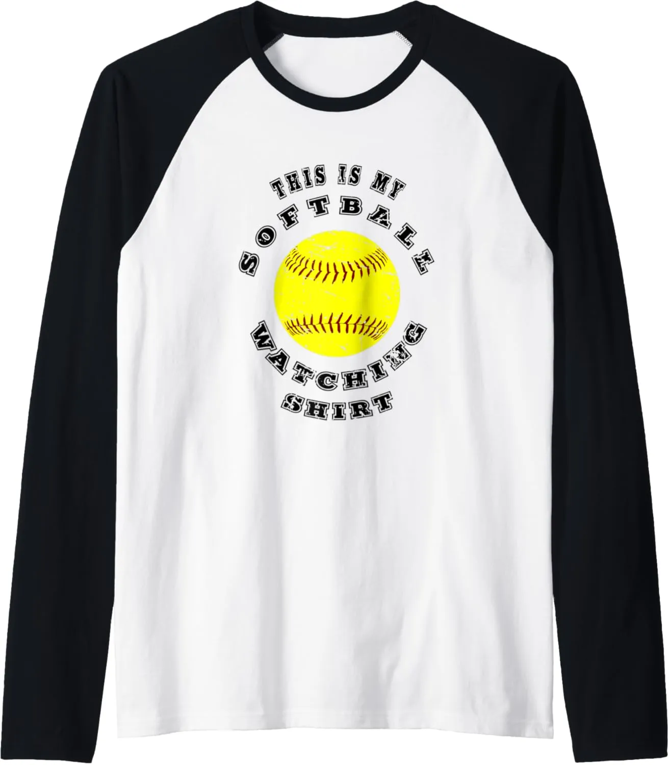 Lover Raglan Baseball Tee Vintage This Is My camera Softball Watching Shirt - Softball 