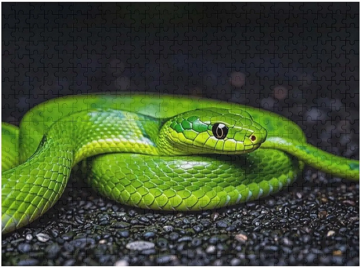Lovers, Family, Friend Creative Gift Toys The Green Snake Wooden Puzzles for Adults 500 PCS Unique Shape Puzzles Wall Art Home Decor electrode dizzy orogeny photography for Puzzle 