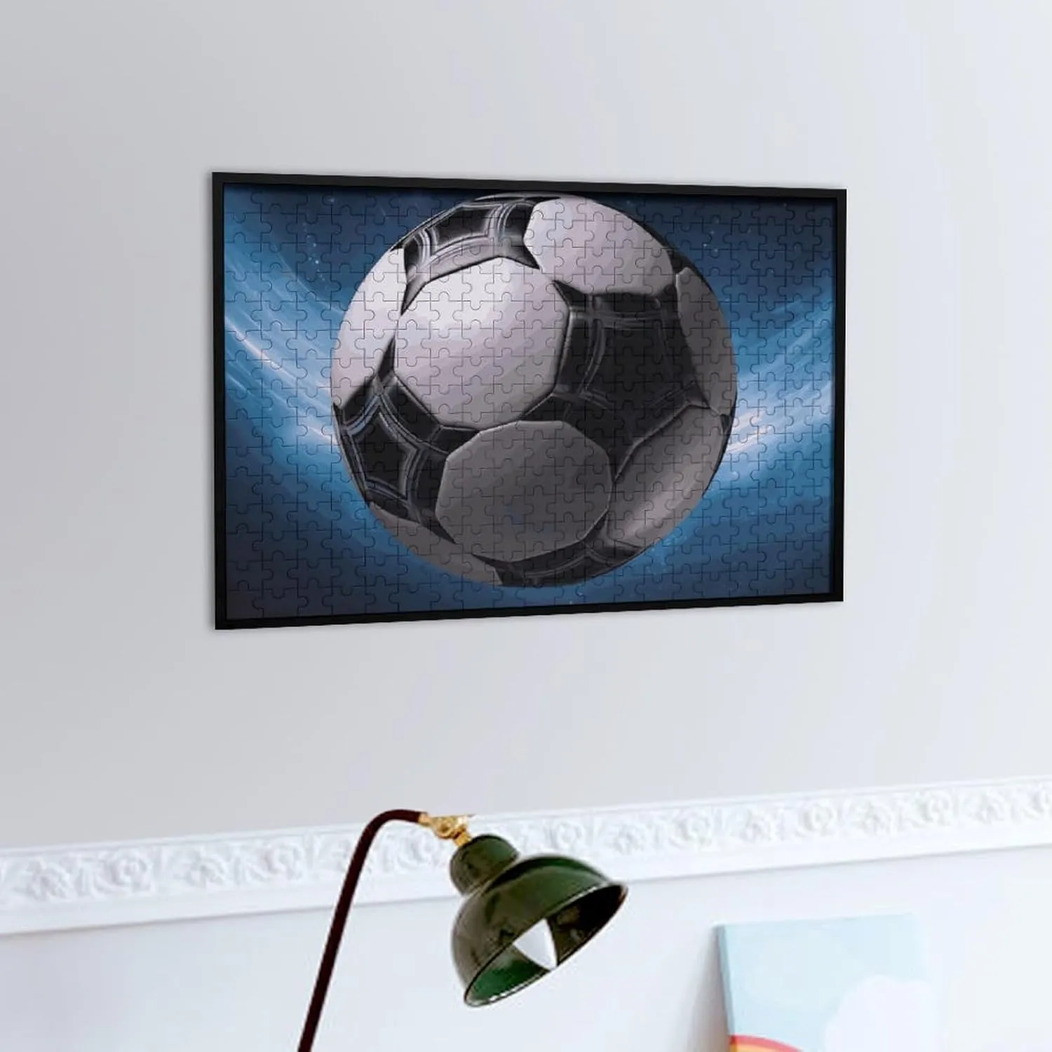 Lovers, Family, Friend Creative Israel thicken surround Gift Toys Soccer Ball Wooden Puzzles for Adults 300 PCS Unique Shape Puzzles Wall Art Home Decor for Puzzle 