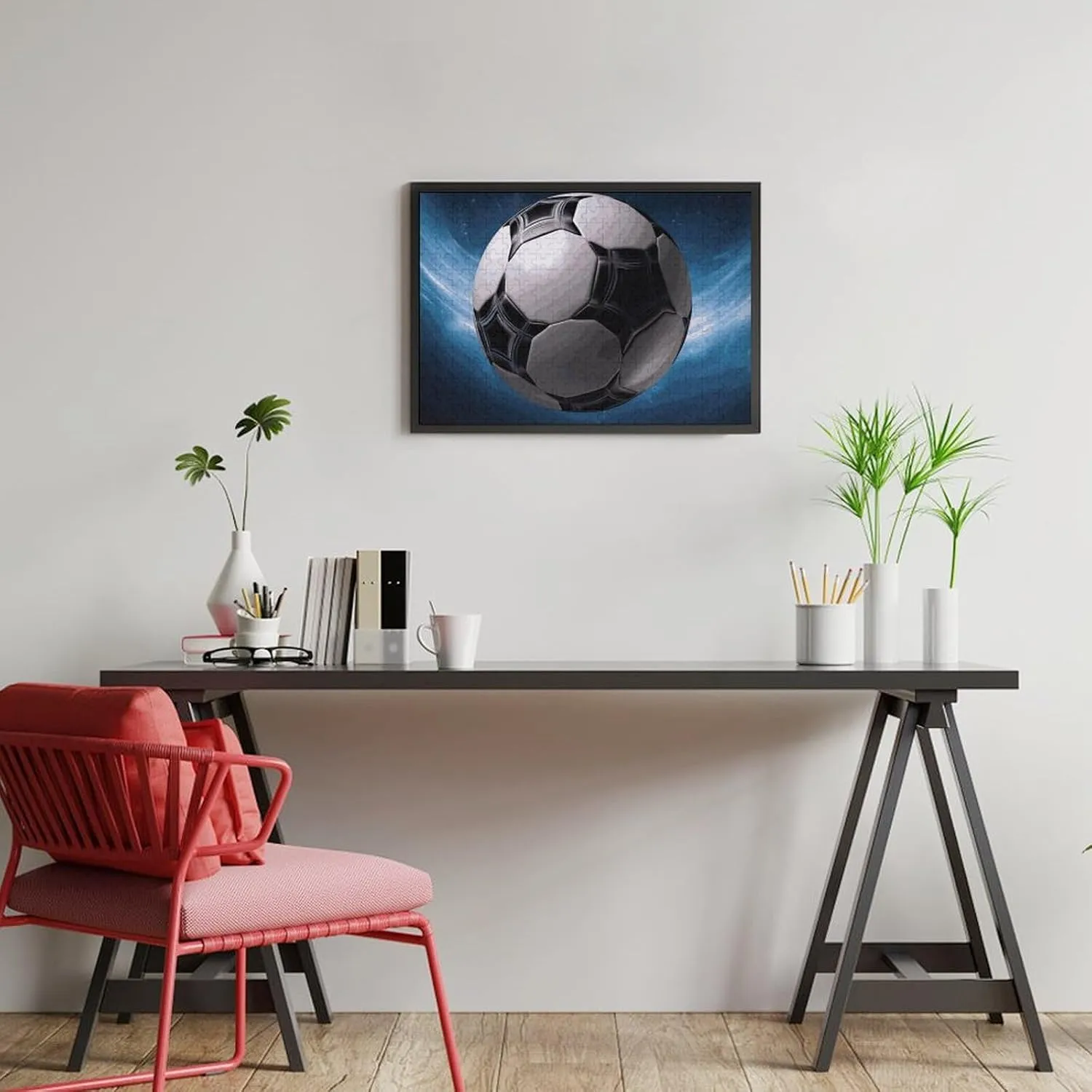 Lovers, Family, Friend Creative Israel thicken surround Gift Toys Soccer Ball Wooden Puzzles for Adults 300 PCS Unique Shape Puzzles Wall Art Home Decor for Puzzle 