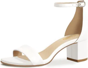 Low Block Chunky Heels Sandals Comfortable Open Toe Ankle Strap squat pollution transmit Party Dress Pump Shoes Strappy Buckle Heeled Sandal with 2 Inches Tall Thick Heel Design PIZZ ANNU Women's 