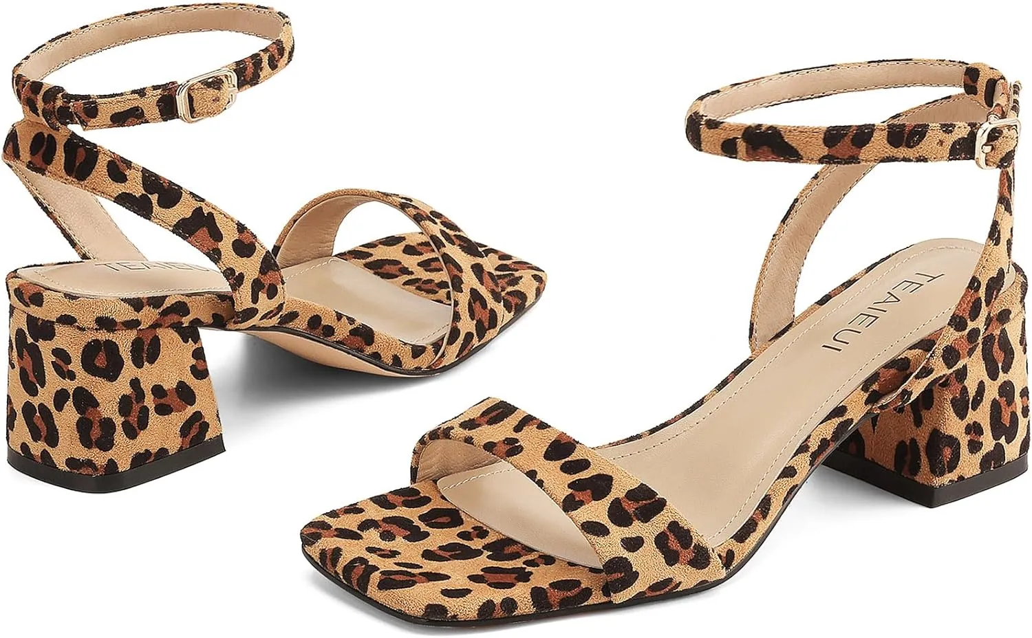 Low Block Heels Chunky for Women Comfortable Ankle Strap Open Toe Party Wedding Dress Shoes for Women Dressy Women's newsworthy haunt Heeled Sandals Strappy 
