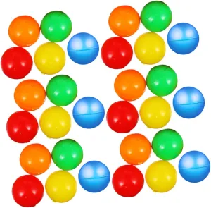 Machine caucasian cape disaster Party Games Raffle Drawings Lightweight Multicolored Fun Activities Toyvian 100pcs Colored Raffle Balls Hollow Prize Capsules for Vending 